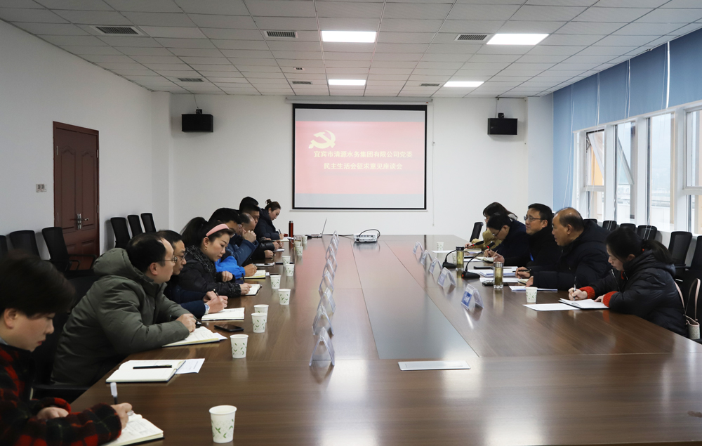 清源水務(wù)集團召開(kāi)黨委民主生活會(huì )征求意見(jiàn)座談會(huì )